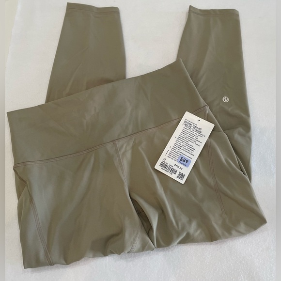 lululemon athletica Pants - LULULEMON SIZE 12 ALIGN HR PANT 25" SHEER OAK W/ POCKETS 25" HIGH RISE NEW NWT
